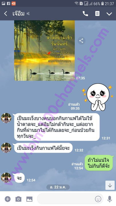 รีวิวผู้ใช้ผลิตภัณฑ์ที่ถามตอบในไลน์